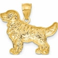 thumbnail image 3 of 14K Yellow Gold Diamond-Cut Golden Retriever Pendant Made In United States -Jewelry By Sweet Pea, 3 of 3