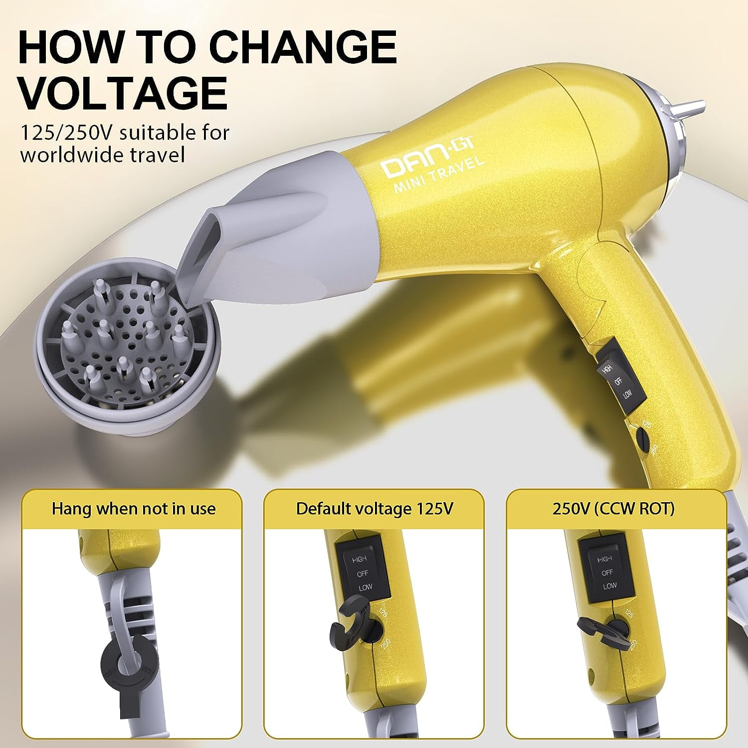 Drybar Travel Hairdryer hot