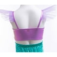 thumbnail image 5 of Little Girls Mermaid Costume w/Sunglasses Bathing Suit Beach Swimwear, Size 3-4T, 5 of 9