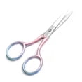 thumbnail image 4 of Motanar Tijeras de aseo profesionales multicolores para cuidado personal, depilación facial y oreja, nariz, cejas, tijeras de punta fina y recta de acero inoxidable de 3,9 pulgadas (rosa), 4 of 5