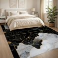 thumbnail image 3 of ODIKA 8'x10' Ultra-Soft Area Rug, Contemporary Abstract Inkblot Motif Cascade Smalltan None Washable, Bare feet friendly, Silk-Touch for Bedroom, Under Sectional, 3 of 7