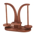 thumbnail image 4 of Organizador de almacenamiento de hilo de madera de madera para soporte de para la fabricación de bricolaje de mujeres tejiendo Marrón, 4 of 8