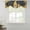 black, variant on Gnomes Tie Up Valance Curtains for Windows, Kitchen Curtains Window Treatments, Vintage Yellow Sunflower Summer Bee Grey Plaid Short Window Shades Valances for Bedroom Bathroom Cafe 42"x12"