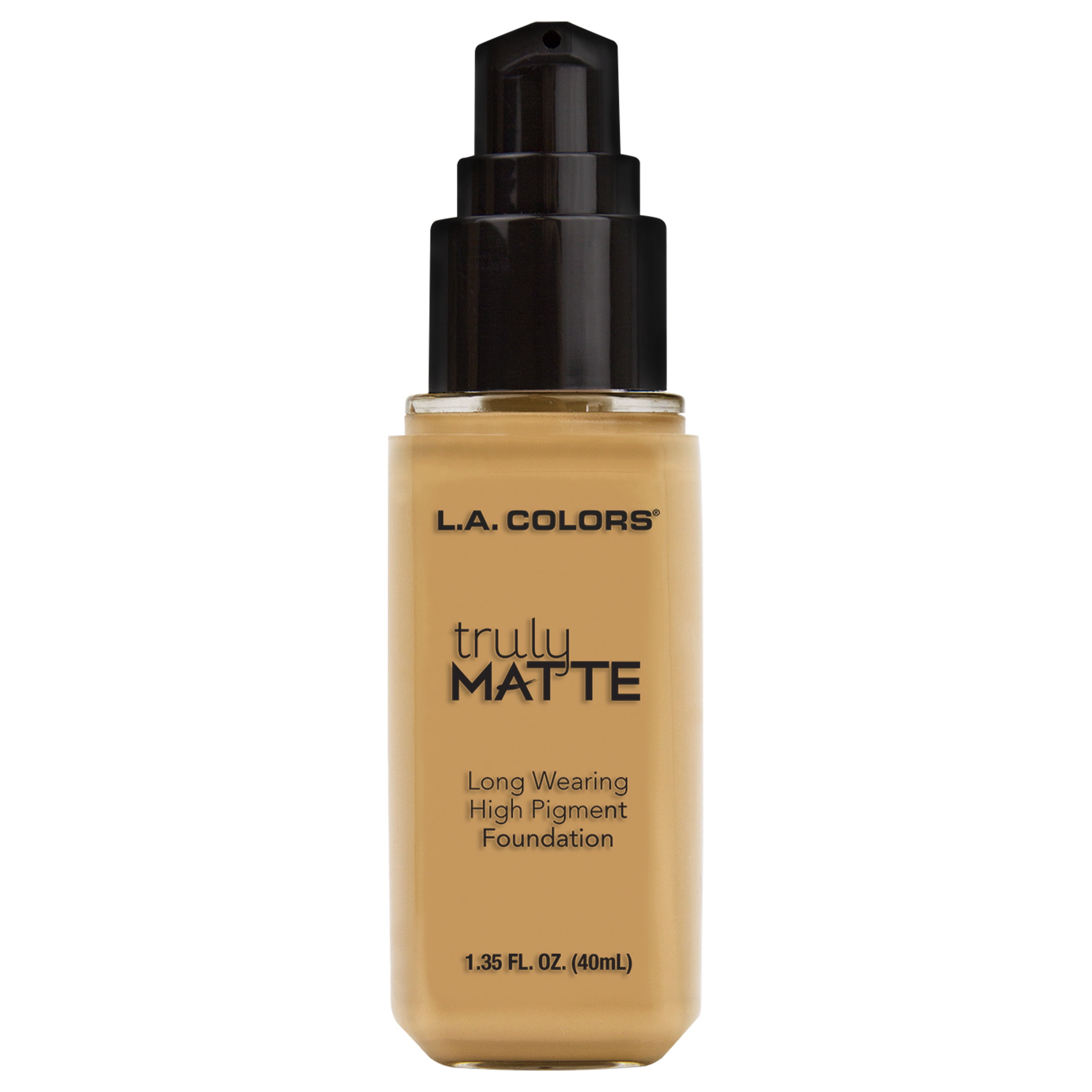 L.A. COLORS Liquid Truly Matte Foundation, Nude, 1.35 fl oz