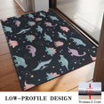 thumbnail image 3 of Black Dinosaurs Stars Pterosaurs Pattern Door Rugs,Washable Non Slip Door Mats Indoor,Decorative Door Mats,Entry Mat Indoor for Entrance,Bedroom,Kitchen,Bathroom,20"x32", 3 of 6