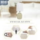 thumbnail image 5 of Lámpara De Mesa Noche Elegante De Cerámica Moderna blanco Grande, 5 of 8