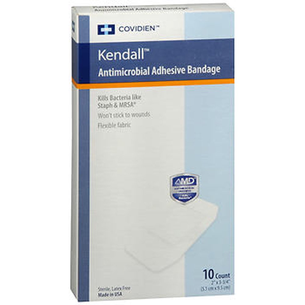 Covidien Kendall Antimicrobial Adhesive Bandages, 10 Count Walmart