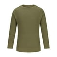 thumbnail image 6 of TFEOQRY Men's Crew Neck Sweater Solid Knit Long Sleeves Lightweight Casual Pullover for Fall Winter Warmth Top Khaki, 6 of 6