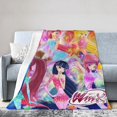 thumbnail image 2 of Manta de franela cálida y acogedora de Winx Club para sala de estar, dormitorio, cama, sofá, coche, mantas de vellón para todas las estaciones, regalos para niños, adolescentes y adultos, 40 x 30, 2 of 8