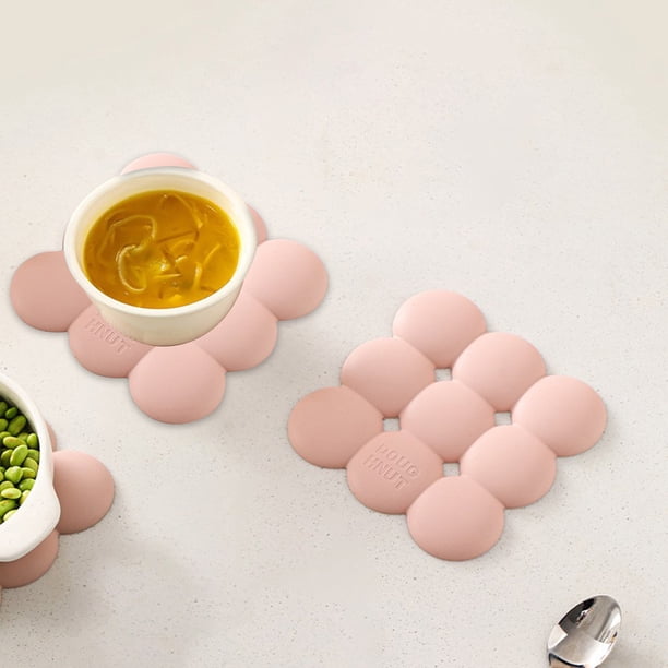Fiudx Manteles Individuales de Cocina, Almohadillas Antideslizantes Resistentes Al Calor, Tapetes de Silicona Fáciles de Limpiar, Protectores de Mesa Versátiles, Uso En La Mesa Del Comedor, Decoració