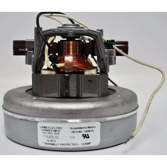 Ametek Lamb 5.7 Inch 240 Volt B/S 1 Stage Thru-Flow Motor 116456-50