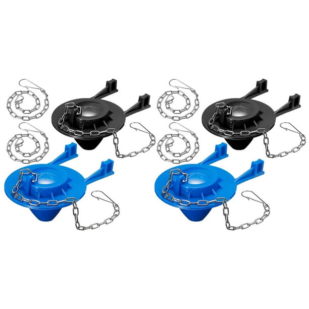 4 Piezas de Recambio de Aleta de Inodoro Tapón de Aleta de Inodoro de 2 Pulgadas Aletas de Ahorro de Agua con Cadenas de Inodoro de 4 Piezas