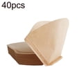 thumbnail image 2 of 40Pcs Fan-shaped Hand Drip Brew Coffee Filter Home Office Travel DIY Cafe Paper, 2 of 5