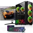 thumbnail image 1 of Gaming PC – AQVIN Desktop PC | AMD Radeon RX 550 4GB DDR5 Gaming | Intel 10th Gen i3 up to 4.30 GHz Processor | 24" FHD Gaming Monitor HDMI | 1TB SSD/16GB DDR4 RAM | Windows 11 Pro WiFi, 1 of 5