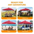 thumbnail image 6 of EAGLE PEAK 10 x 10 ft Straight Leg Pop-up Canopy w/ Easy Peak One Person Setup (100 sqft of Shade), 6 of 10