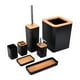 thumbnail image 1 of Juego de inodoro, juego de accesorios de baño de bambú, kit de accesorios de baño, suministros para el hogar, mayor durabilidad, 1 of 12