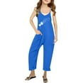 thumbnail image 1 of Girls' Jumpsuits Rompers Summer Outfits for Girls Loose Rompers Long Pants Cute Clothes 11-12 Years Girls Fashion, 1 of 5