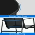thumbnail image 4 of Uforic 4 Pieces Outdoor Furniture Set,Patio Textilene Steel Conversation Set with Loveseat Chair,Rocking Chair Set of 2 and Tea Table - Black, 4 of 6