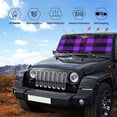 thumbnail image 6 of Bingfone Purple Buffalo Plaid Car Windshield Sun Shade Protector Keep Your Vehicle Cool Sun Shield Visor Cover Foldable For Car Truck Suv-Medium, 6 of 9
