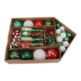 thumbnail image 1 of Christmas Tree Ornaments Assorted Set Lightweight Electroplated Christmas Tree Hanging Balls Pendants Set for Home Garden C, 1 of 12