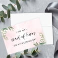 thumbnail image 3 of Koyal Wholesale Wedding Day Gift Cards Set with Envelopes Set of 12, Greenery Leaves 1, 3 of 5