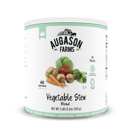 Augason Farms Vegetable Stew Blend 2 lbs .5 oz No. 10 Can