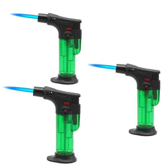 Mechero de Gas Butano Parrilla VentDepot TorchPro 3 Pzas Verde Recargable