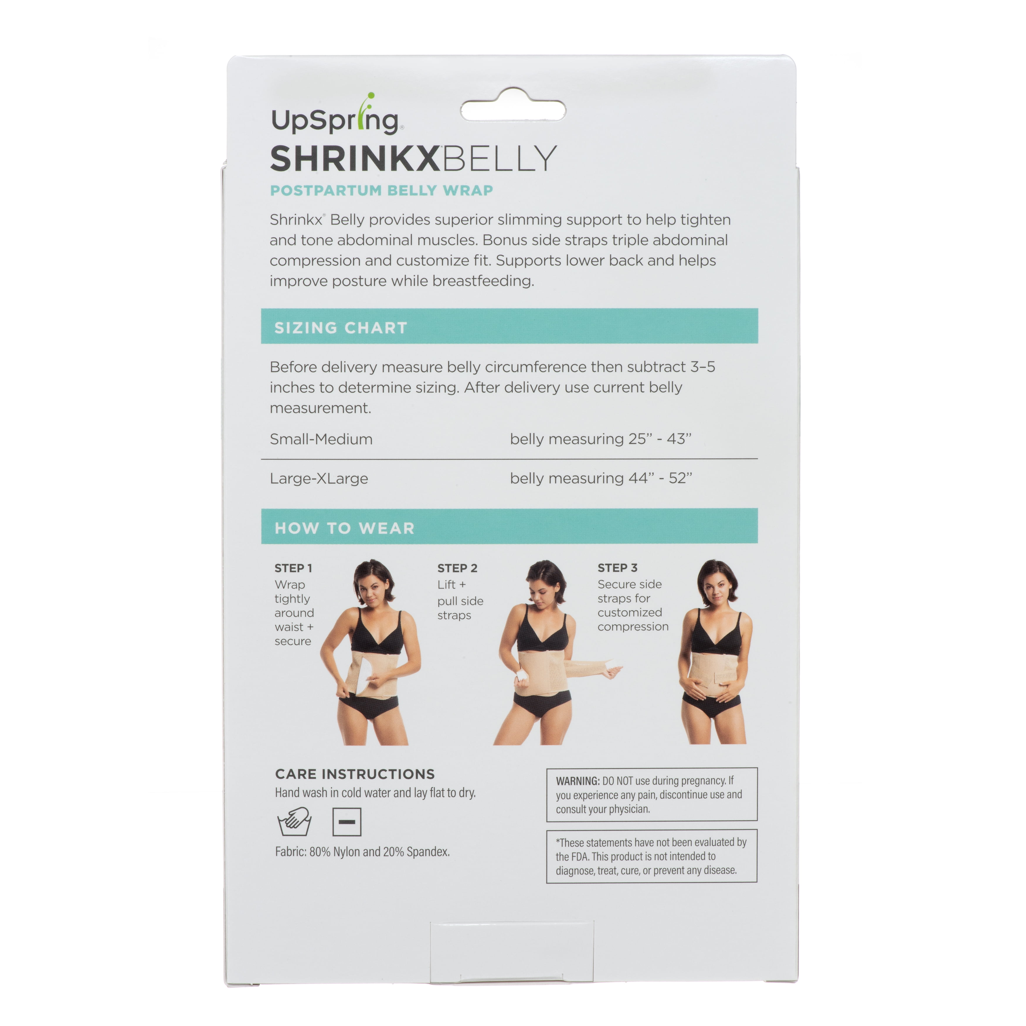 upspring shrinkx postpartum belly wrap