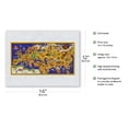 thumbnail image 2 of Around the World Map - French Chocolate Company - Circuit des Capitales (Tour of the Capital) - Vintage Pictorial Map by J.B. Jannot c.1956 - Japanese Unryu Rice Paper Art Print (Unframed) 12 x 16 in, 2 of 4