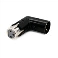 thumbnail image 3 of 8 Adaptadores de Ángulo XLR de 3 Pines Ajustables Macho A Hembra XLR Adaptador de 90 Grados Conector Niquelado de 3 Pines para Audio, 3 of 5