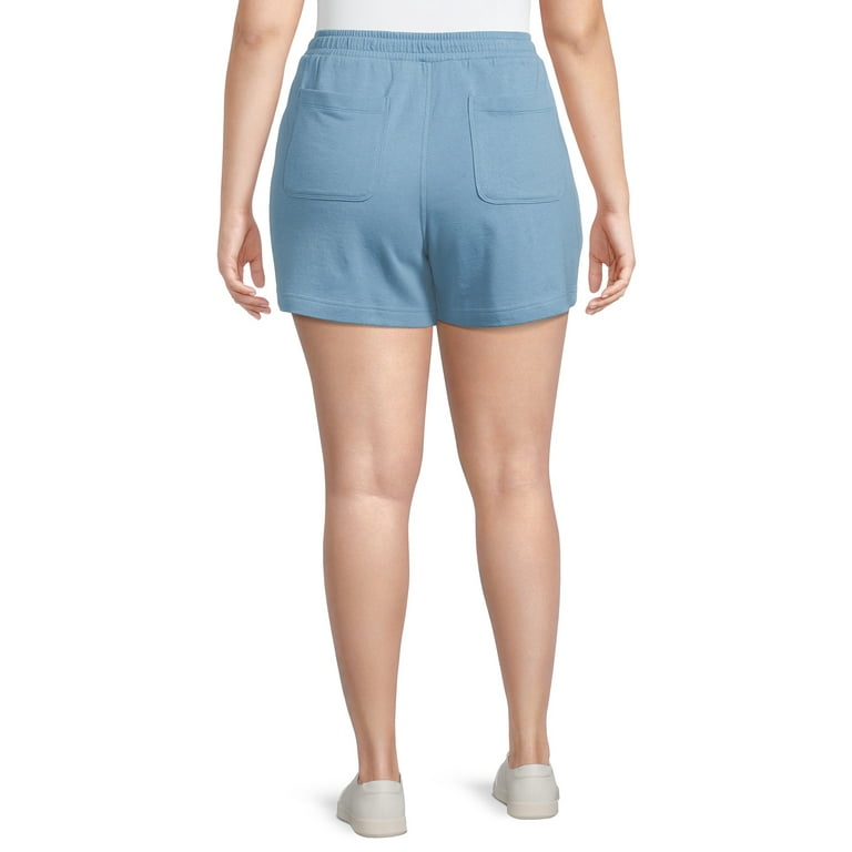 Terra & Sky Terra and Sky Womens Plus Size Pull-On Knit Shorts