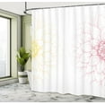 thumbnail image 4 of Ambesonne Dahlia Flower Shower Curtain, Sunflower Like Petals, 69"Wx70"L, Yellow Fuchsia, 4 of 4