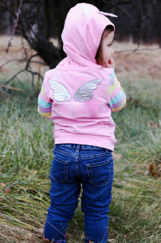 Toddler Unicorn Hoodie Zip Up Cute Jackets for Baby Girls Outdoor Cartoon Hooded Sweatshirt for Kids