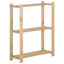 vidaXL Storage Unit Shelf Organizer Rack for Bathroom Office Solid Wood Pine