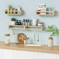 thumbnail image 6 of HAOKAINI 4PCS Wood Nursery Book Shelves Wall Mounted, Floating Bookshelf for Kids Room Decor, Toys and Books Storage Organizer Shelves for Child Bedroom Bathroom Kitchen, 6 of 15