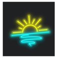 thumbnail image 1 of Letrero De Neón Con Forma Puesta Sol En La Playa, Luz LED Pared Para Bar, Dormitorio, Decoración Tropical Verano, Sala Juegos 50cm, 1 of 2