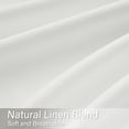 thumbnail image 3 of Jainmy Pinch Pleated Sheer Curtains,Drapes Back Tab Pleat Hooks Rings,Neutral Boho Window Curtains Living Room Bedroom,2 Panels,White,40"×90", 3 of 10