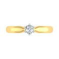 thumbnail image 3 of 1/5 Carat 6-Prong Set Diamond Solitaire Engagement Ring Band in 14K Yellow Gold (Ring Size 10.75), 3 of 5