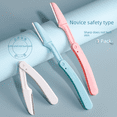 thumbnail image 3 of Cuchillo de cejas plegable antiarañazos de seguridad, cuchillo de cejas, cuchilla para cejas para principiantes, herramienta de belleza, cuchillo de cejas, buen material, 3 of 5