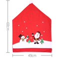thumbnail image 3 of Juego de 6 fundas navideñas para sillas con gorro de Papá Noel Adepaton WLJ-2867, 3 of 5
