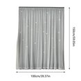 thumbnail image 3 of Par de cortinas de 99 cm de ancho x 149 cm de largo, elegantes cortinas para dormitorio, tamaño único, gris, FLYE3121, 3 of 4