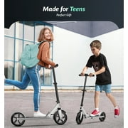 LNOW Foldable Kick Scooter-8 in Wheels for Kid, Teens & Adults, 4 Adjustable Levels, Max Load 240lbs,Lightweight