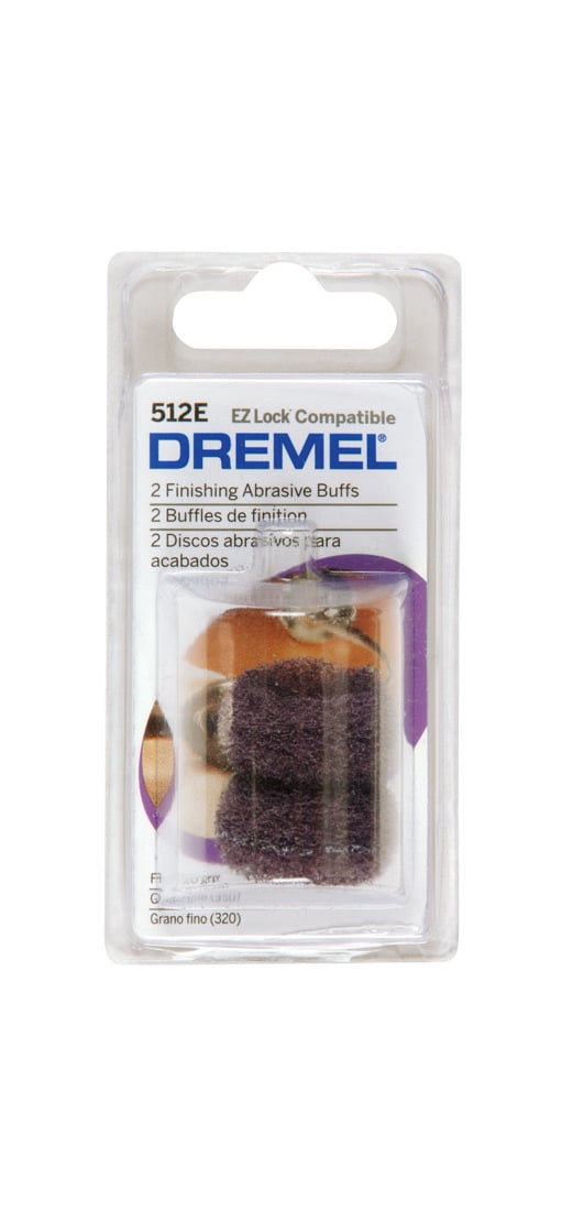 Dremel 512E Abrasive Buff, 1 in Dia, 7/64 in Thick, Steel Pair