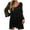 Black, variant on Lindreshi Fall Dresses for Women 2025 Homecoming Dresses Women's Fashion V-Neck Loose Lace Long Sleeve Medium and Long-term Dress