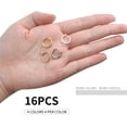 thumbnail image 2 of Clip-on Earring Converters,16pcs Dangle Earring Clips Non-Pierced Earring Converter Components Findings with Easy-Open Loop for Jewellery Making - 4 Colors, 2 of 5