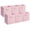 Pink,11'', variant on SOLLED Fabric Storage Bins 6-Pack, 11 Inch Foldable Cube Organizer Baskets with Faux Leather Handles, Collapsible Storage Boxes for Closet Shelves, Clothes, Toys,Pink
