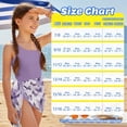 thumbnail image 6 of SEANATIVE Size 13-14 Years Girls Swimsuits One Piece Bathing Suit 2 Piece Set with Mesh Sarong Coverup Cut Out Beach Swimwear for Kids Teen Girl, Butterfly Violet, 6 of 7
