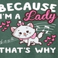 thumbnail image 3 of Disney - The Aristocats - Because I'm A Lady - Women's Lightweight French Terry Long Sleeve Shirt, 3 of 5