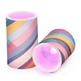 thumbnail image 7 of Yayeee Flameless Candles with Remote Flickering Battery Operated Multi Color Changing, Color Striped, 7 of 7