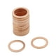 thumbnail image 1 of Arandelas de aplastamiento de cobre 15mm diámetro interno Motor Juntas de sellado plano 30Pcs, 1 of 1